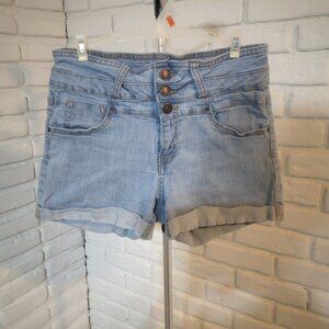 2/$20.00 Mix & Match - Eighty Two Ardene Shortie Ladies Size 9 Light Wash Shorts